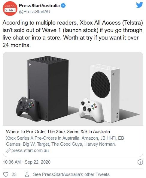 Xbox Series X/S开启预购后瞬间售罄 粉丝疯狂抢购