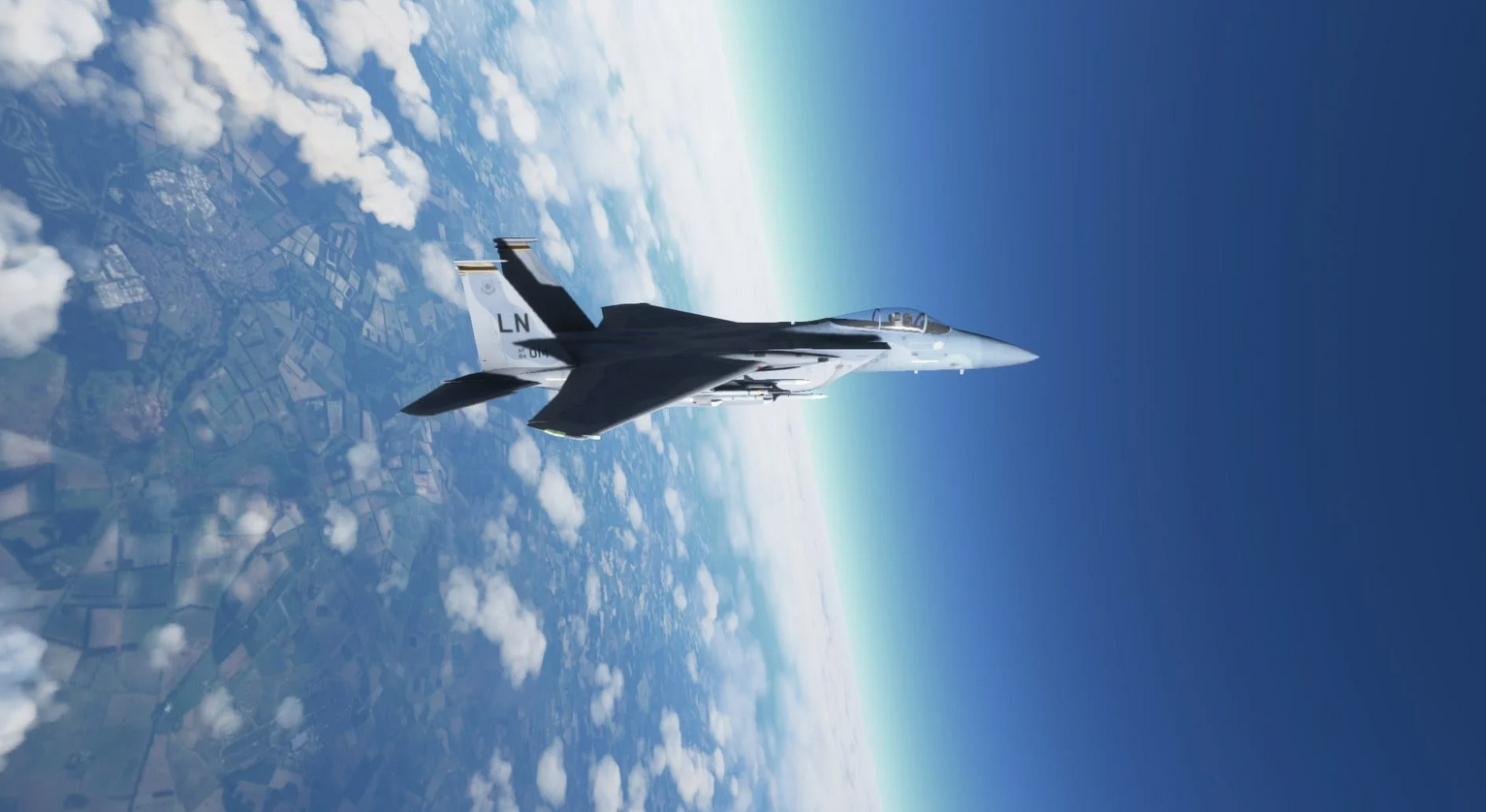 《微软飞行模拟2020》新展示图：F-15战机鹰击长空