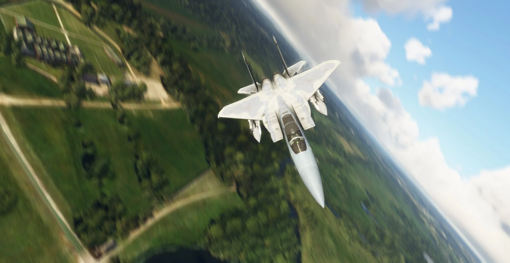 《微软飞行模拟2020》新展示图：F-15战机鹰击长空