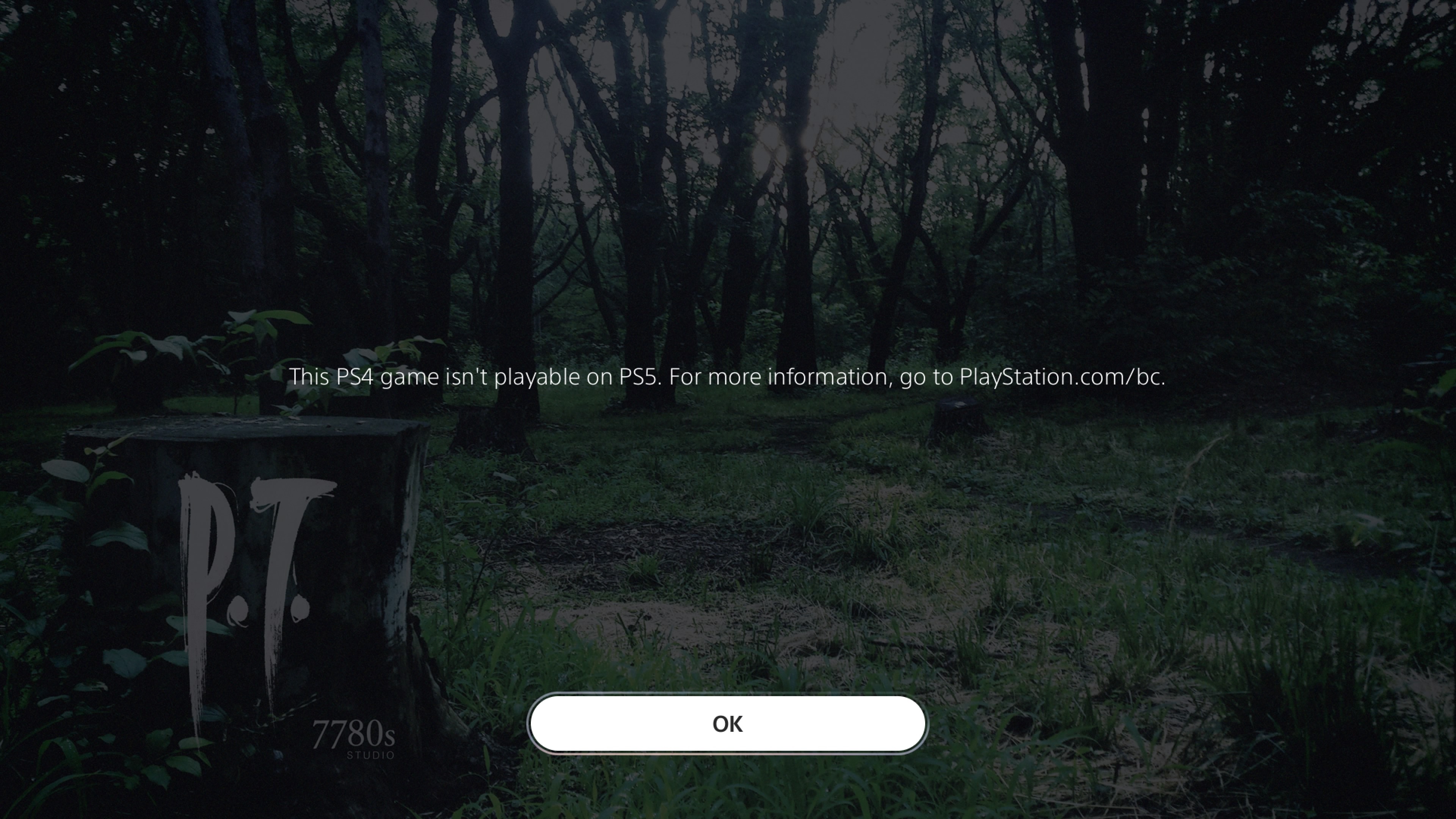 PS5不再兼容《P.T.》试玩版 索尼称这是发行商的决定