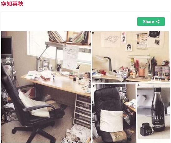 日本网友整理多位“漫画大师”工作室照片，大多整洁而不凌乱插图11