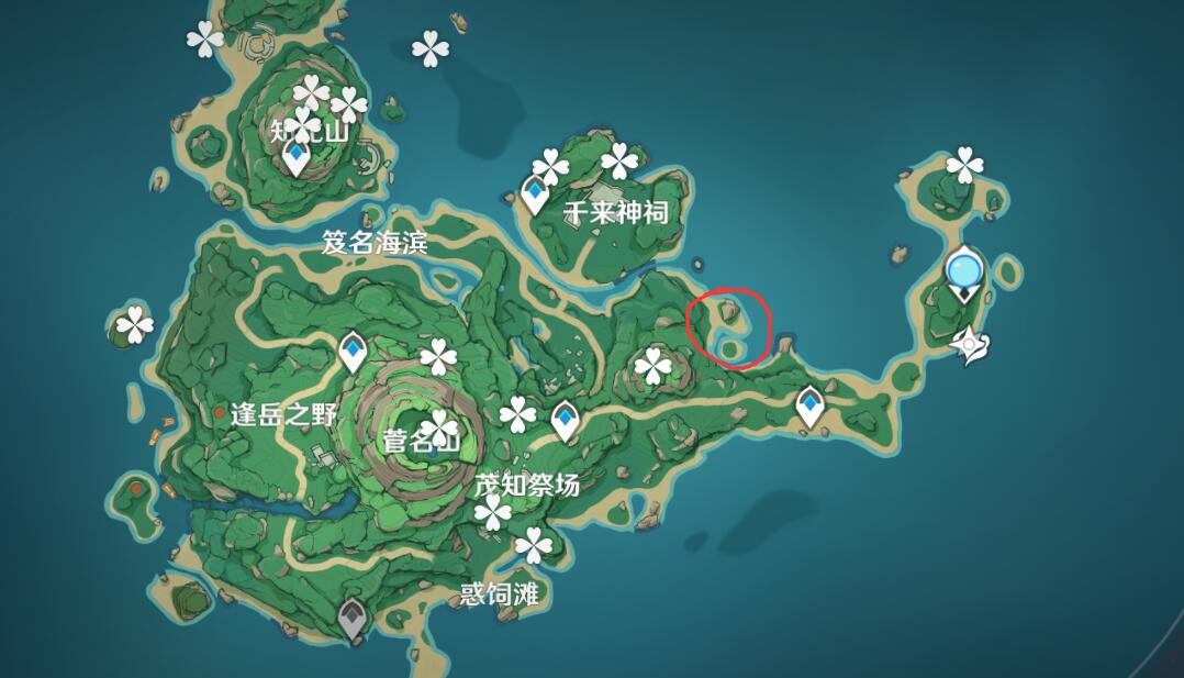 原神攻略：稻妻 鹤观岛—4个雷灵宝箱 解密方法插图