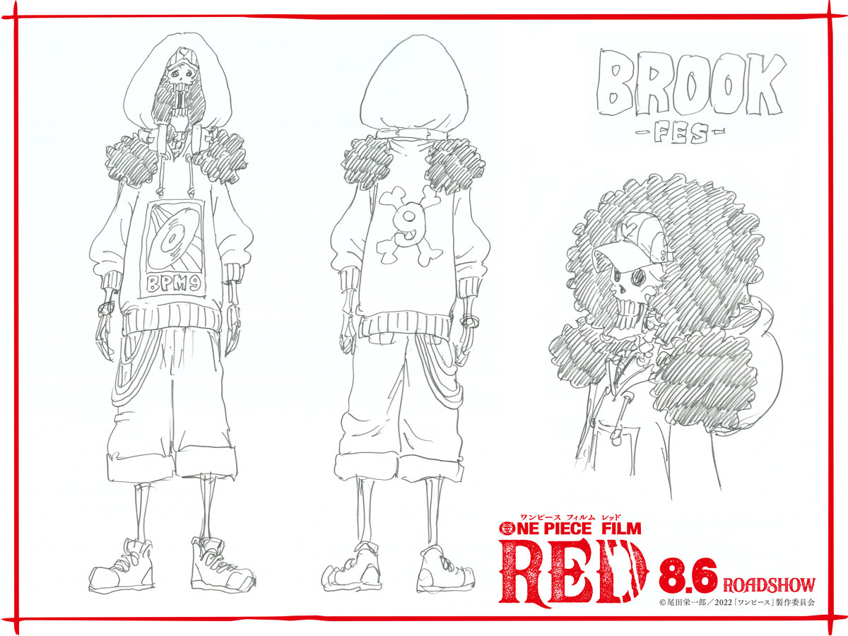 《海贼王》新剧场版动画《RED》草帽海贼团全新造型公开插图8