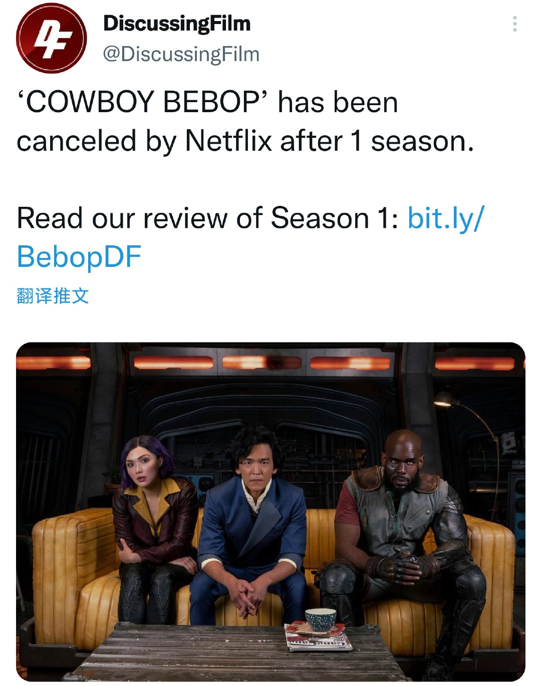 Netflix《星际牛仔》真人剧第2季宣布取消制作插图